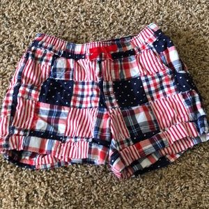 Girls patriotic shorts from Gymboree size 8